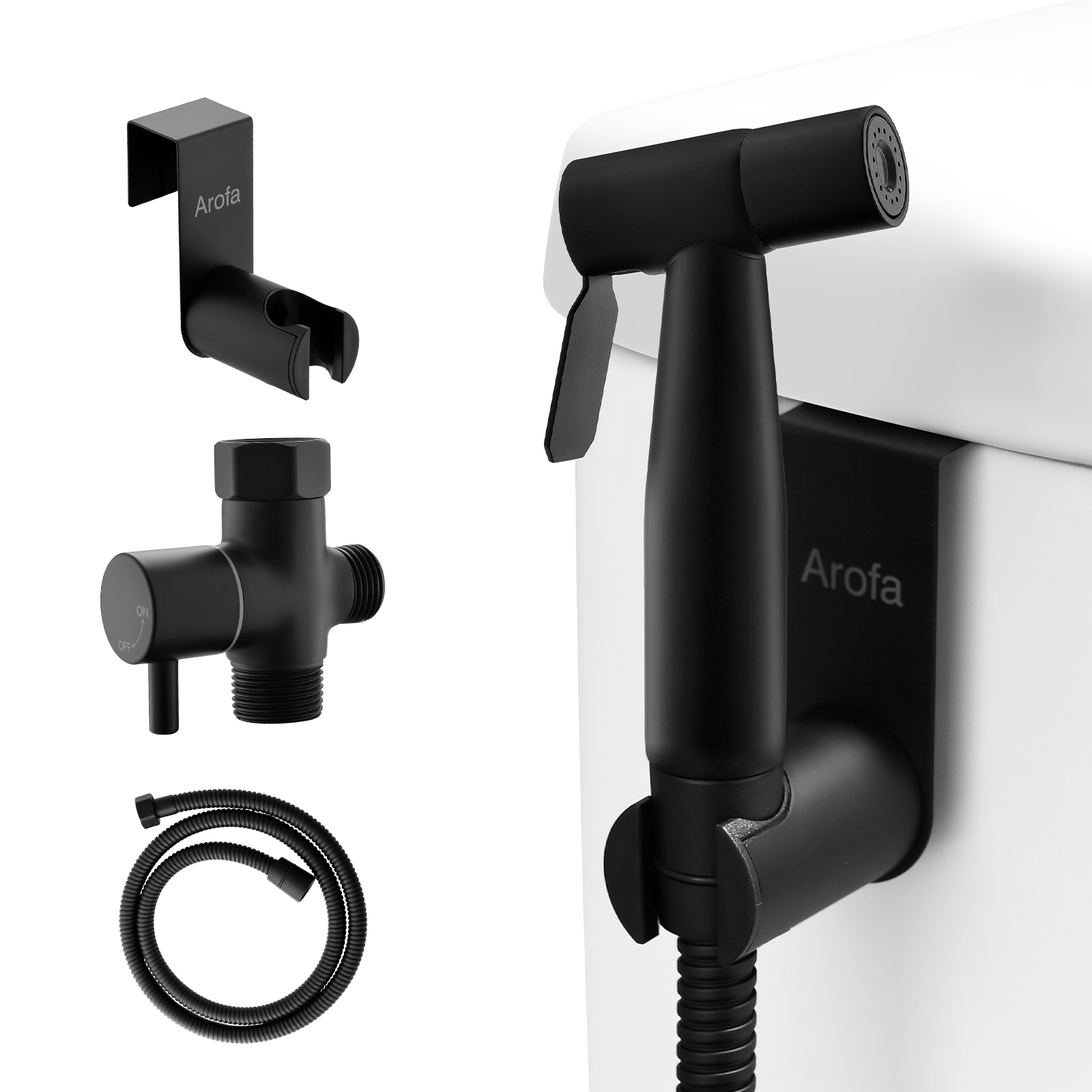 Handheld Bidet Sprayer For Toilet - Stainless Steel With Adjustable Water Pressure
